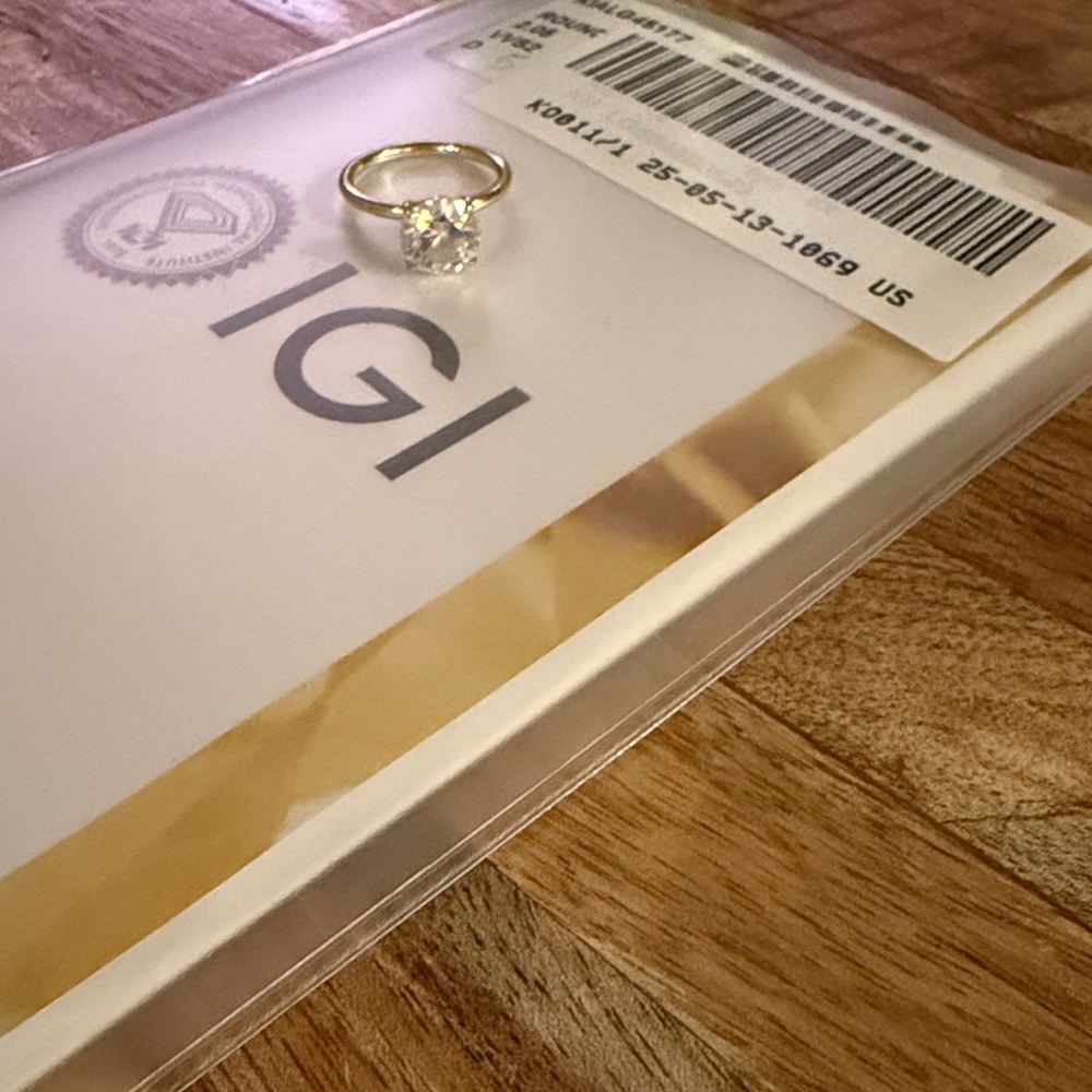 Lab Diamond Engagement Ring - Picture 6 of 11